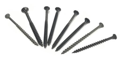 3.5X41mm Fine Thread Phillips Bugle Head Drywall Screws Black Phosphate Coated Drywall Screws