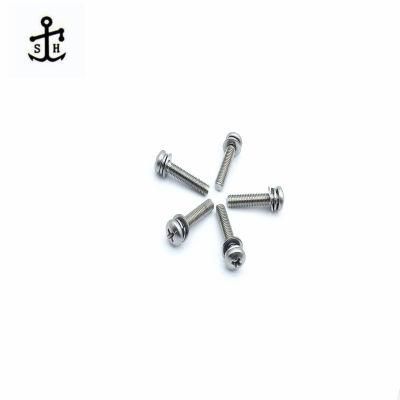 Ss Stainless Steel SUS304 GB9074.4 M5X25 Pan Head Machine Three Sets Screw Made in China