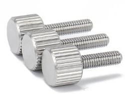 304 Stainless Steel Round Hand Screw Single Head Knurled Small Head Screw Flat Head Screw