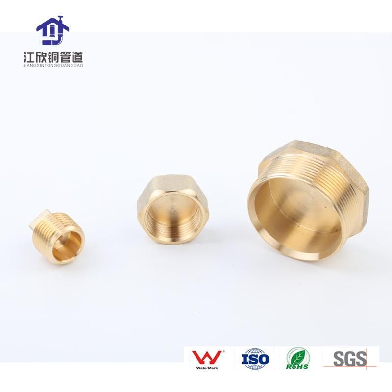 Brass Nut Cap Plug Refrigeration Plumbing Union Connector Machine Part