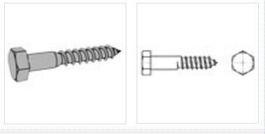 DIN571 Cheap Zinc Hex Head Wood Screw