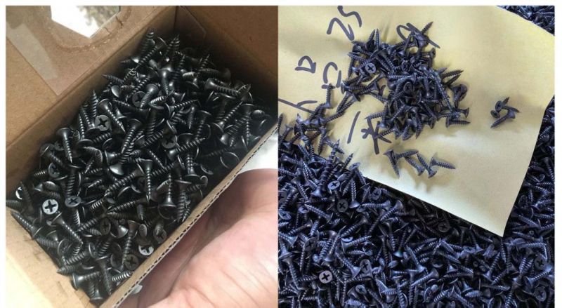 Wood Self Drilling Round Philip Head Black Phosphate Drywall Screw