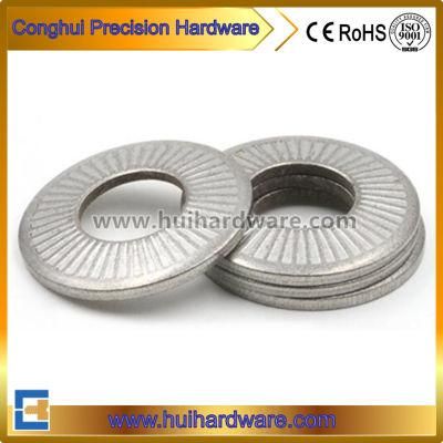 SUS304 Serrated Tooth Knurling Conical Spring Washer