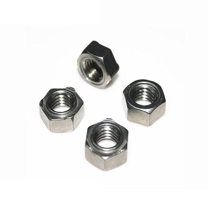 Threaded Hexagon Stainless Steel Welding Nut Projection Spot Hex Weld Nuts
