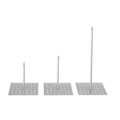 Construction Ductwork Perforated Base Galvanized Steel Stuck up Insulation Pins