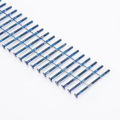 2019 Hot Sale Stainless Steel Blue Coated Coil Nail for Woodwork Industry