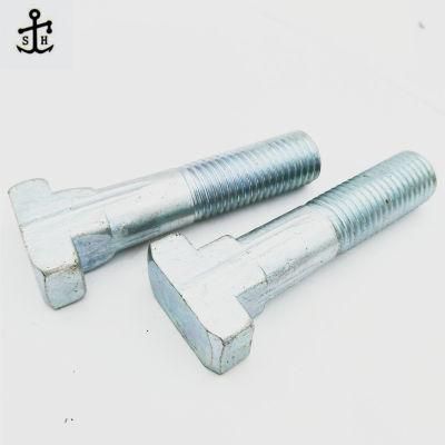 T Head Bolt for C Channel/ Hot-Dipped Zinc Coated with Good Quality