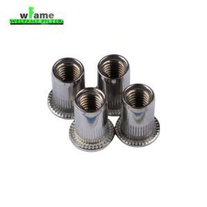 China Wholesale Flat Head Blind Rivet Pressure Threaded Inserts 10mm M4 M5 M20 M8 M3 M12 Rivet Nut Stainless Steel Rivet Nut