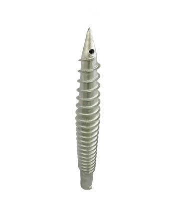 Hot DIP Galvanized Steel No Dig Round Ground Screw Pole Post Anchor