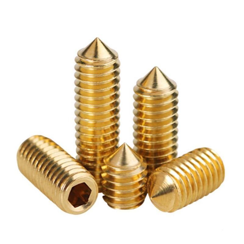 Stainless Steel 304/316 Grub Screws with Slotted Head Drive and Flat Point