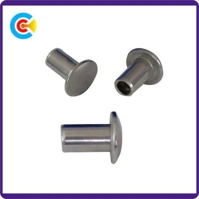 DIN/ANSI/BS/JIS Carbon-Steel/Stainless-Steel Semi-Round Head Rivets