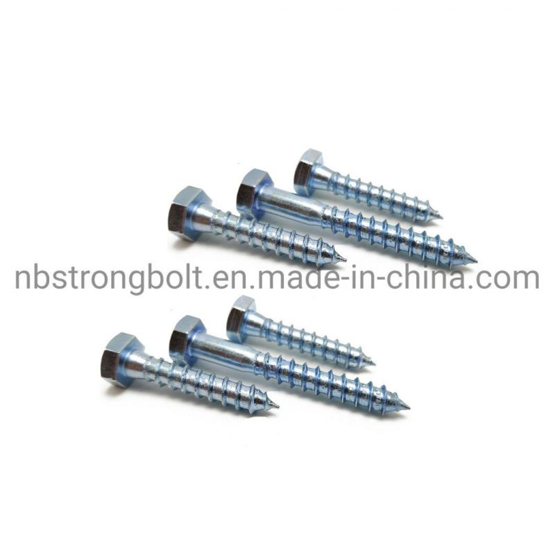 DIN571 Hex Head Lag Screw with Zinc Plated More Than 10 Years Produce Expricence Factory