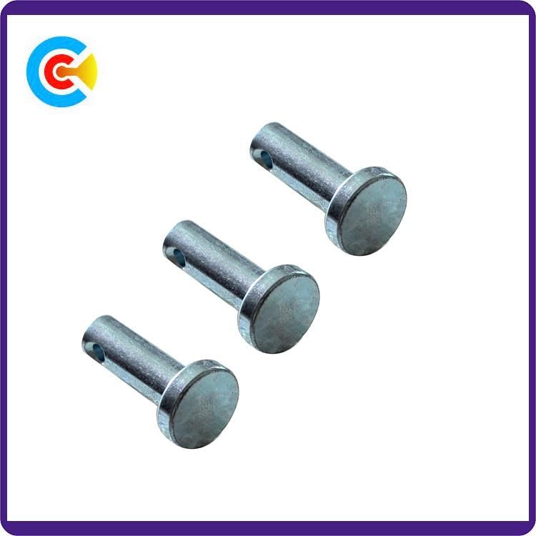DIN/ANSI/BS/JIS Carbon-Steel/Stainless-Steel 4.8/8.8/10.9 Axis Pin for Bridge Railway/Machinery/Industry /Fasteners