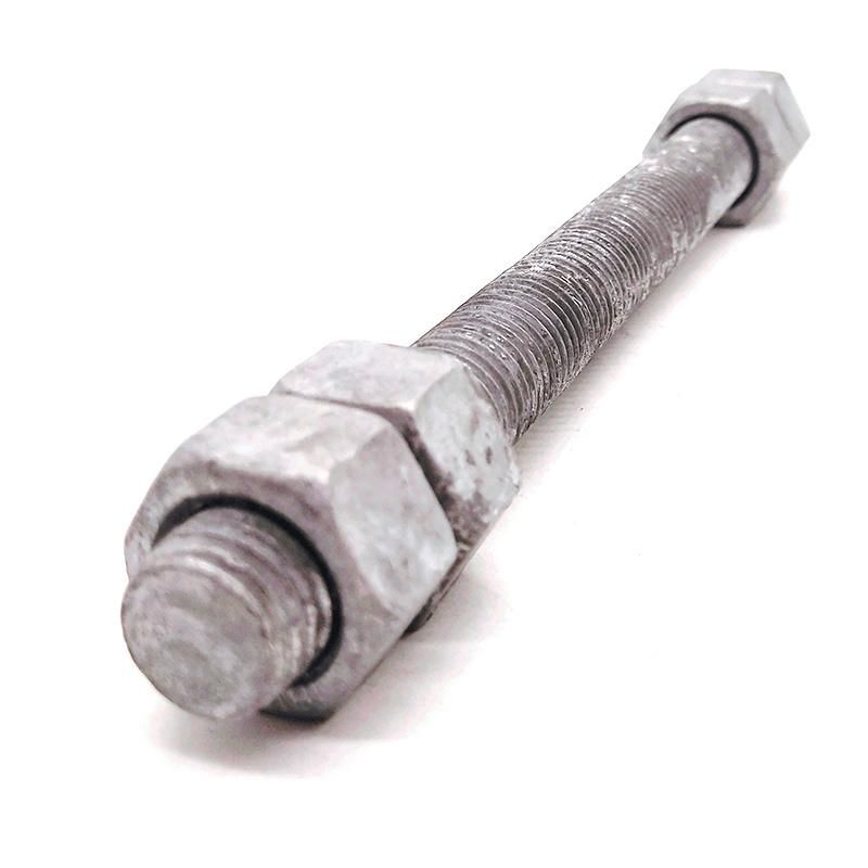 Dacromet Coating M5-M64 Double End Stud Bolts with Nut