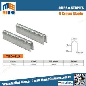 U Shape Nail Mattress Bed Clip Staple 16 Gauge 3/4&quot;, BCS-319 Trd 619, Fit for Au-19 Tool