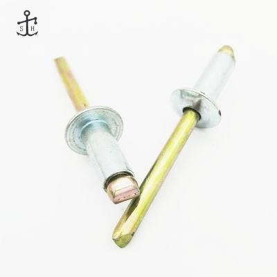 Blind Rivet Manufacturer Supply Colored and Sliver DIN7337 Open Type Domed Head Aluminium Blind Pop Rivets Made in China