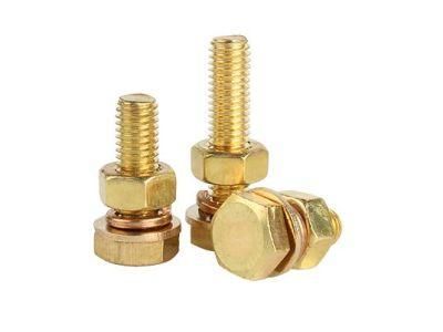 Brass Screw All Copper Outer Hexagon Bolt Nut Set Matching Combination Screw M4m5m6