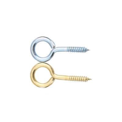 Mfzn-C Eye Screw, Color Zinc Plating Hook Screw, Galvanized Wall Screw