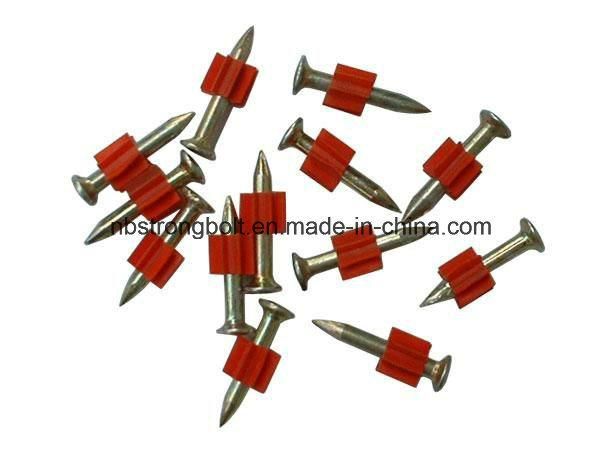 High-Strength Shooting Nail with Red Washer Manufacturer′ S Factory