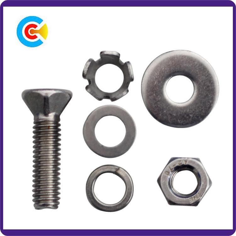Shaped Countersunk Head Combination Screws for Building Railway Car Bridge