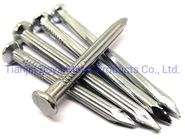 Hardened Galvanized Steel Grooved Concrete Coil Nails