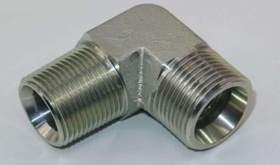 Carbon Steel 90 Degree NPT Hydraulic Hose Adapter