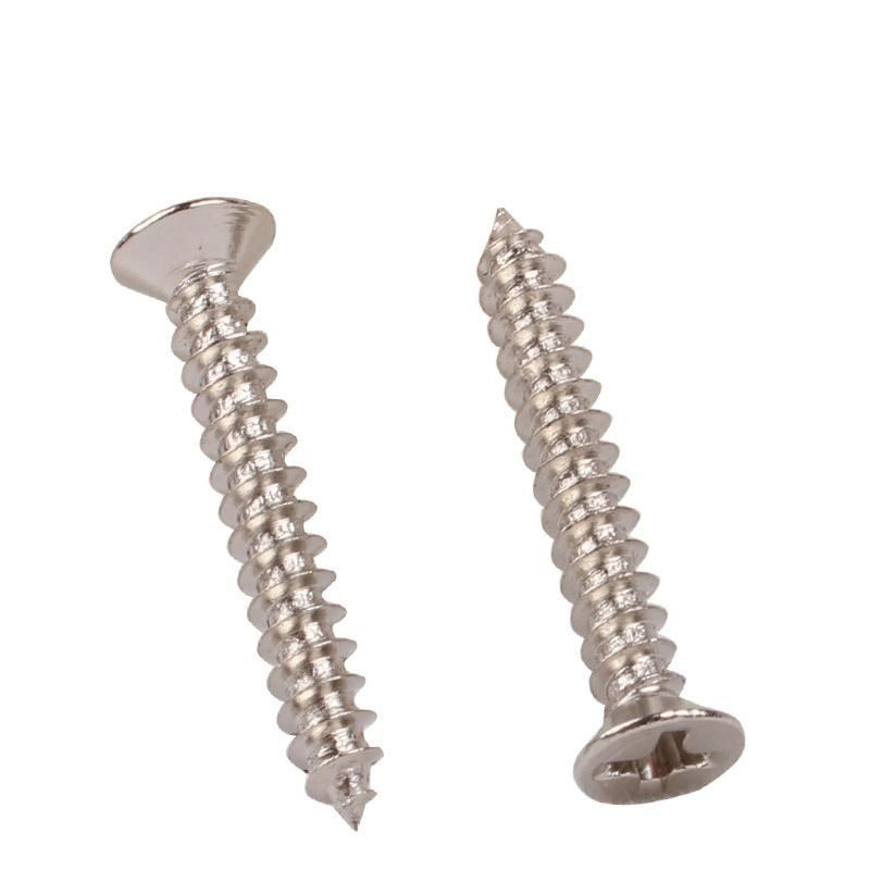 Economical Custom Design Stainless Steel Carbon Steel Fasteners Self Tapping Screws Countersunk Flat Head Threading Screws with Cross Recessed M3 Self-Tapping