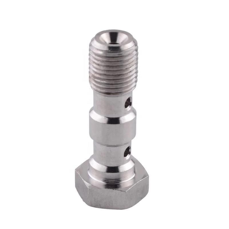 M10*1.0 Chrome Stainless Steel Double Banjo Bolt Brake Fittings Adapter