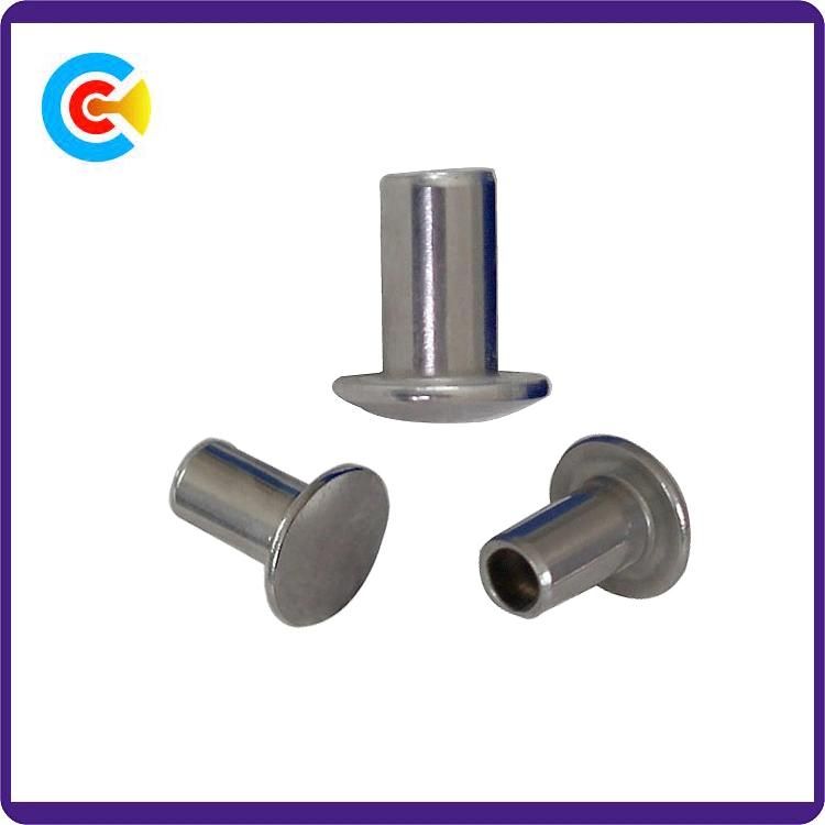 DIN/ANSI/BS/JIS Carbon-Steel/Stainless-Steel Semi-Round Head Rivets