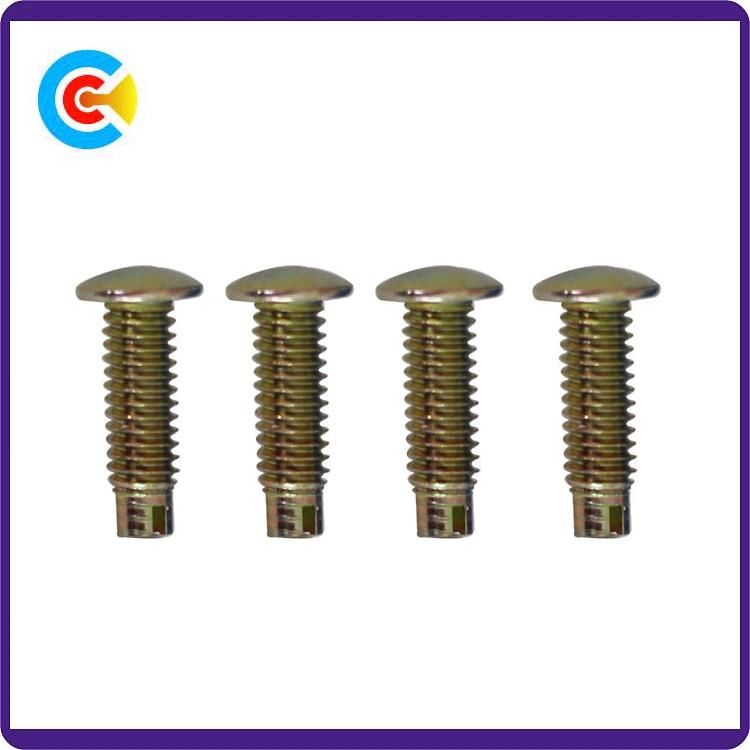 DIN/ANSI/BS/JIS Carbon-Steel/Stainless-Steel Hand Twist Word Flat Head Screw for Machine/Car