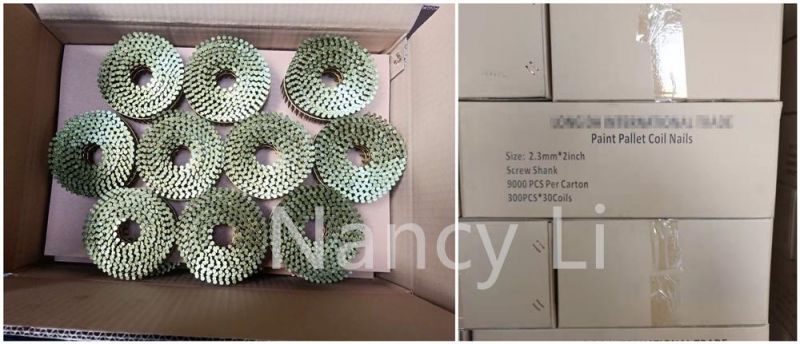2-1/2" X. 099" Paint Coil Framing Nails 3, 600 Count