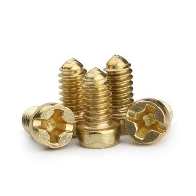 Special Brass Plated Carbon Steel Pan Cheese Head Machine Screw
