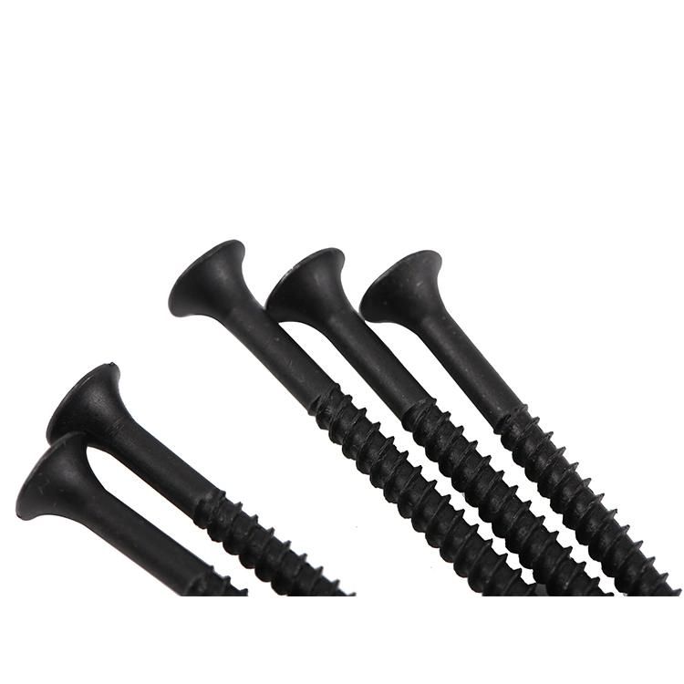 Libreville Kenya Zambia Market/6# Black Collated Phillips Bugle Head Fine Thread Black Drywall Screw for India Market