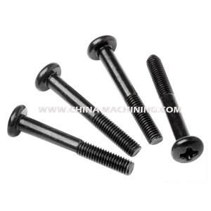 Black Pan Head Half Threaded Screw