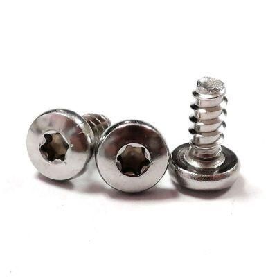 304 A2 Stainless Steel M3 M4 M5 M6 Pan Torx Head Self Tapping Screws for Plastic