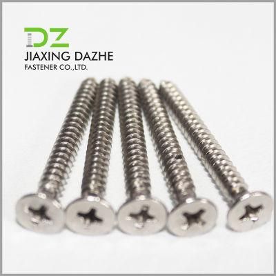 Stainless Steel Screw Flat Head Philips Self Tapping Screws DIN7982
