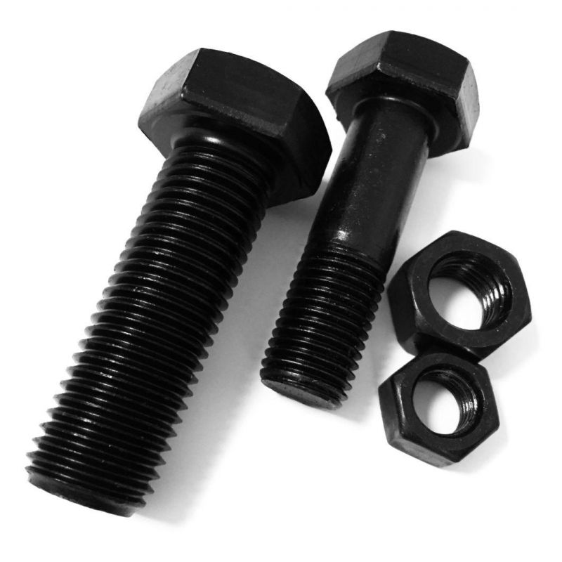Made in China M14 M16 Grade 8.8 Black Hex Bolt with Nut and Washer