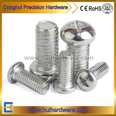 #6-32 4#-40 White Zinc Plated Pan Head Machine Screws