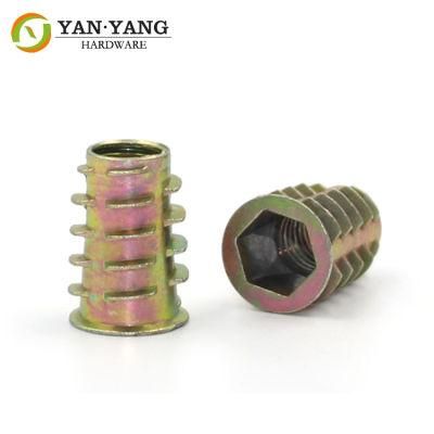 Zinc Alloy Trapezoidal Nut Internal External Tooth Nut Furniture Accessories