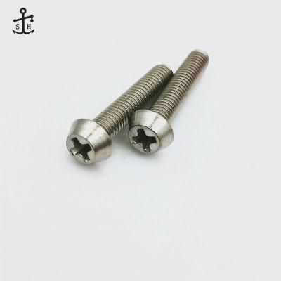 American Standard Custom Small Size SUS304 Fasteners Ansiasme B 18.6.3 Stainless Steel Cross Recessed Chesse Head Machine Screws Made in China