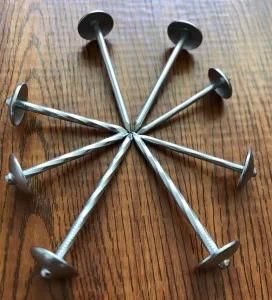 Bwg9*2.5&quot; Bwg12*2.5&quot; Galvanized Umbrella Head Roofing Nails