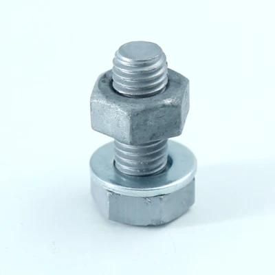 China Manufacturing Wholesale Price Grade 8.8 Bolt and Nut Screw Washer DIN931 DIN933 Metric Stainless Steel Galvanized Hex Bolt