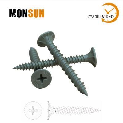 Flat Wafer Head with Nibs Hi-Low Thread Self Tapping Cement Board Screws