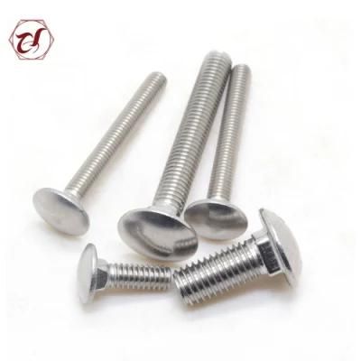 Fasteners Stainless Steel 304/316 Carriage Bolt DIN603 Cup Head Square Neck Bolts Screws DIN 603
