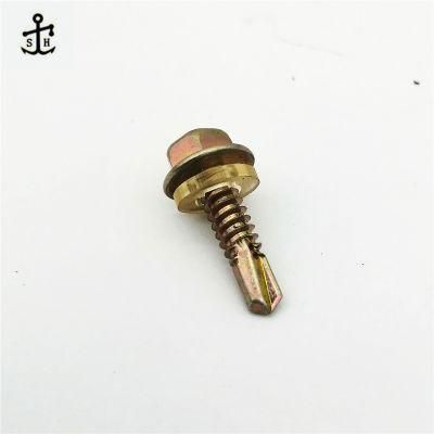 Carbon Steel Zinc Plated with Washer Hex Flange Head Self Drilling Screws M12 Made in China