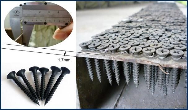 Blackening Drywall Screws Hardware Bugle Head Phillip Drywall Nails