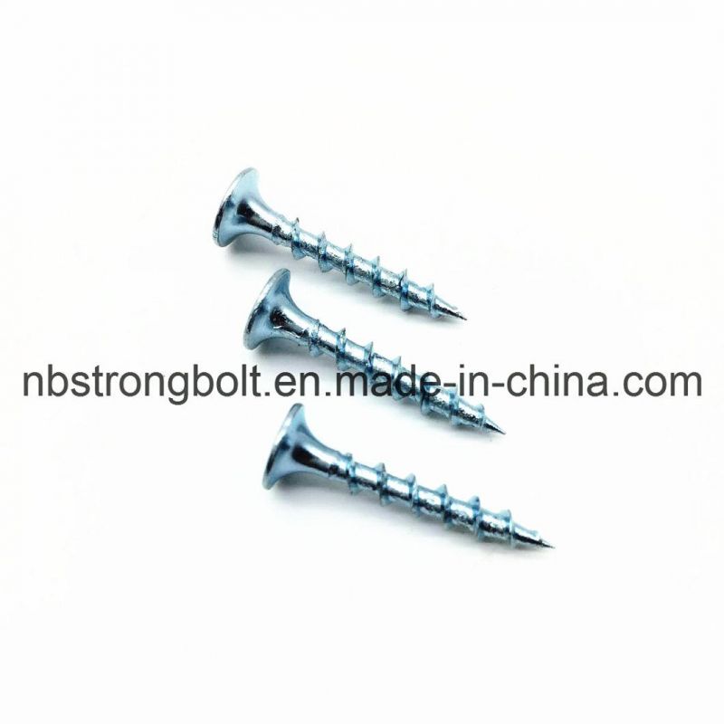 Phil Bugle HD Coarse Thread Drywall Screw Zinc Plated #6X1"