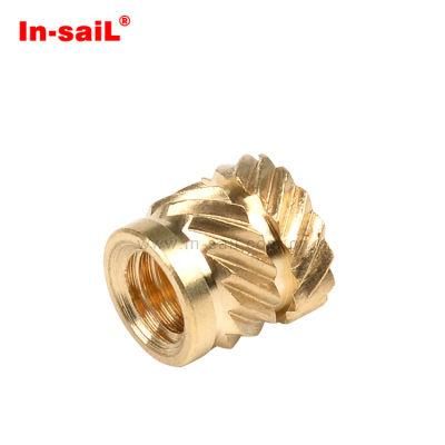 Brass Threaded Insert Knurled Nut in Auto Part