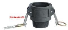 Polypropylen PPR Coupler Type B Male BSPT Threaded Camlock Coupling