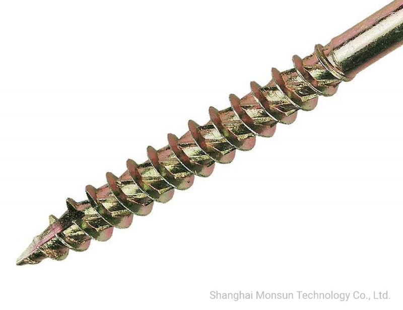 Rifled Shank Csk Head with Ribs Cutting Point Turbo Wood Screw